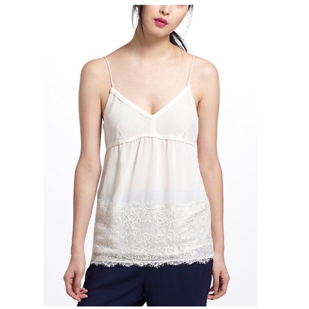 ❌SOLD❌Anthropologie Eyelash Lace Cami Lilis Closet